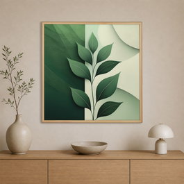 Wallity Pintura Decorativa en Lienzo Enmarcada 80 x 80 cm Multicolor